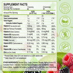 Iron Gummies for Women Men Vitamin Supplement 65mg & Vitamin C 250mg Per Serving with B6 B12 Folate- Energy Support for Iron Deficiency, Anemia, Vegan Raspberry Kiwi & Blackberry Flavor, 120 Gummies