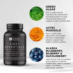 Primitive Scientific Whole Food Daily Essential Multivitamins for Adults and Seniors - 2X a Day - Vitamin A, C, D, E, B12 and Minerals - Natural and Holistic Support (60 Capsules)