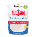 Redmond Real Salt - Ancient Fine Sea Salt, Unrefined, 16 Oz Pouch (2 Pack)