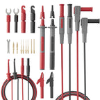 25-Piece Silicone Multimeter Test Lead & Back Probe Kit - Premium Modular Volt Meter Probes with Alligator Clips, 40 in Leads for Automotive Multi Meter Digital & Ohm Meter