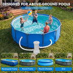 Pool Pump and Filter Above Ground, 1000 Gallon Swimming Filter Cartridge Pumps, Electric Pools Water Pump Filter for Pools Sand Cleaning Tool, 1000 GPH Filters Pumps for Above Ground