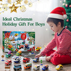 2026 Advent Calendar for Kids Boys, 24 Days Toy Cars with Scene Accessories