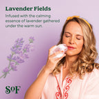 South Of France SoF Triple Milled Bar Soap - With Coconut Oil & Organic Shea Butter- Vegan & Non GMO- Free From Phthalates, Sulfates & Parabens- Lavender Fields - 6 oz Bar 4 Bars