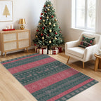 Nakagishi Area Rug Living Room Rugs: Christmas 3x5 Machine Washable Boho Large Neutral Farmhouse Stain Resistant Moroccan Indoor Floor Carpet for Bedroom Nursery Dorm Classroom Dining Room Home