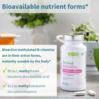 Igennus Methylated Prenatal Multivitamin for Women, Folate for MTHFR, High Absorption, Pure & Clean, Gentle Iron, Choline, Calcium & Magnesium, Vegan Pregnancy Vitamins, Halal, Non-GMO, 60 Tablets