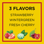 Carmex Daily Care Moisturizing Lip Balm Tubes with SPF, Fresh Cherry, Strawberry and Wintergreen Lip Balm Pack, 0.35 OZ - (5 Packs of 3)