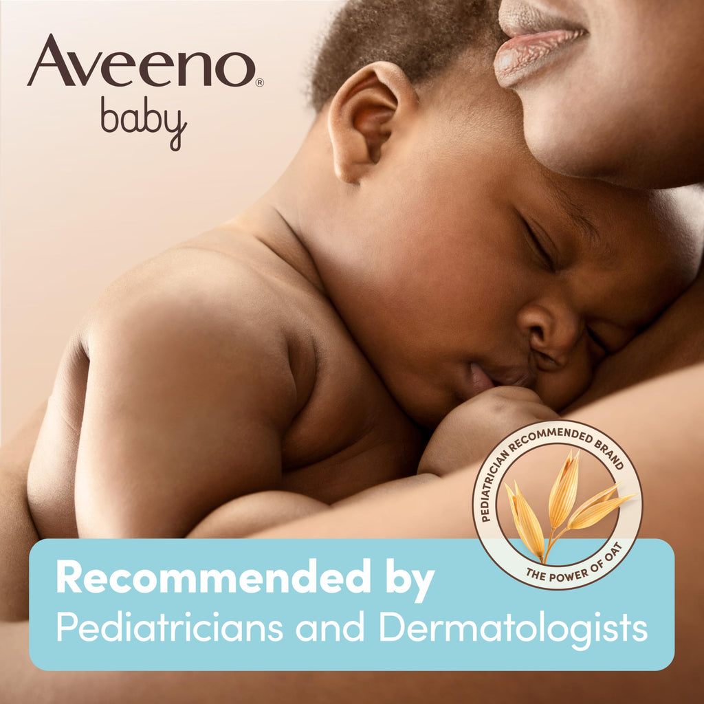 Aveeno Baby Eczema Therapy Nighttime Moisturizing Balm, Colloidal Oatmeal & Ceramide, Soothes & Relieves Dry, Itchy Skin from Eczema, Hypoallergenic, Fragrance-Free, Travel Size, 1 oz