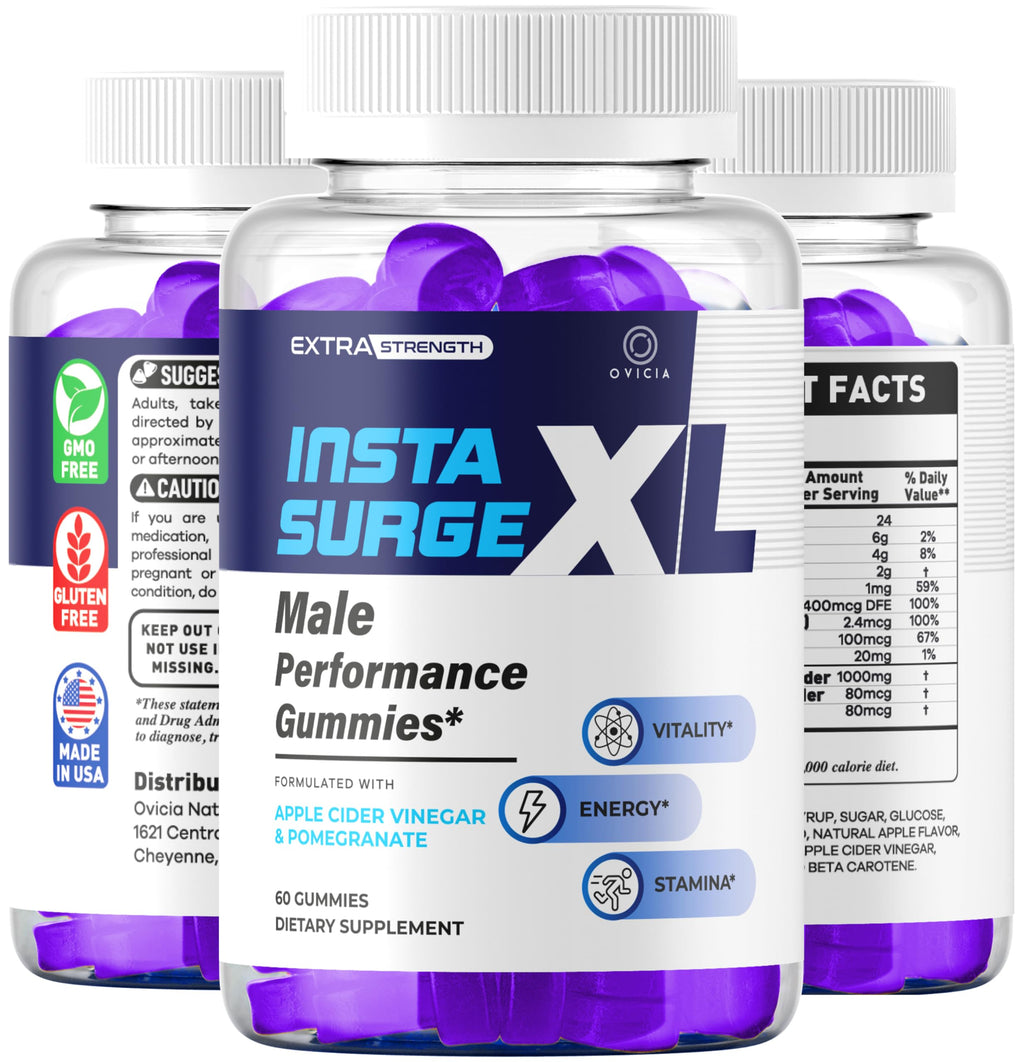 (2 Pack) Insta Surge XL Gummies - Official InstaSurge XL Advanced Premium Formula Support Maximum Strength, All Natural Insta SurgeXL Vitamins for Overall Health & Wellness, 120 Gummies for 2 Months