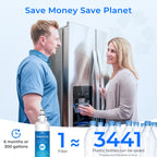 Waterdrop WD-F19C Replacement for GE® RPWFE®, RPWF (Built-in CHIP) Refrigerator Water Filter, Compatible with GFE28GYNFS, GFE28GELDS, PFE28KELDS, PFE28KYNFS, GFD28GELDS, PWE23KELDS