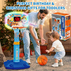 Toddler Basketball Hoop for Ages 2 3 4, Indoor Outdoor Kids Basketball Goal