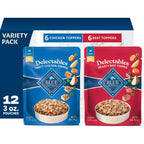 Blue Buffalo Delectables Variety Pack Dog Food Topper, 3 oz, 12 ct