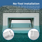 TonGass Exact Replacement for Hayward Skimmer SPX1082K, Skimmers Weir Gate for Swimming Pool Skimmer Flapper Door Compatible with SP1082, SP1083, SP1084, SP1085, SP1086 Automatic Skimmers - White