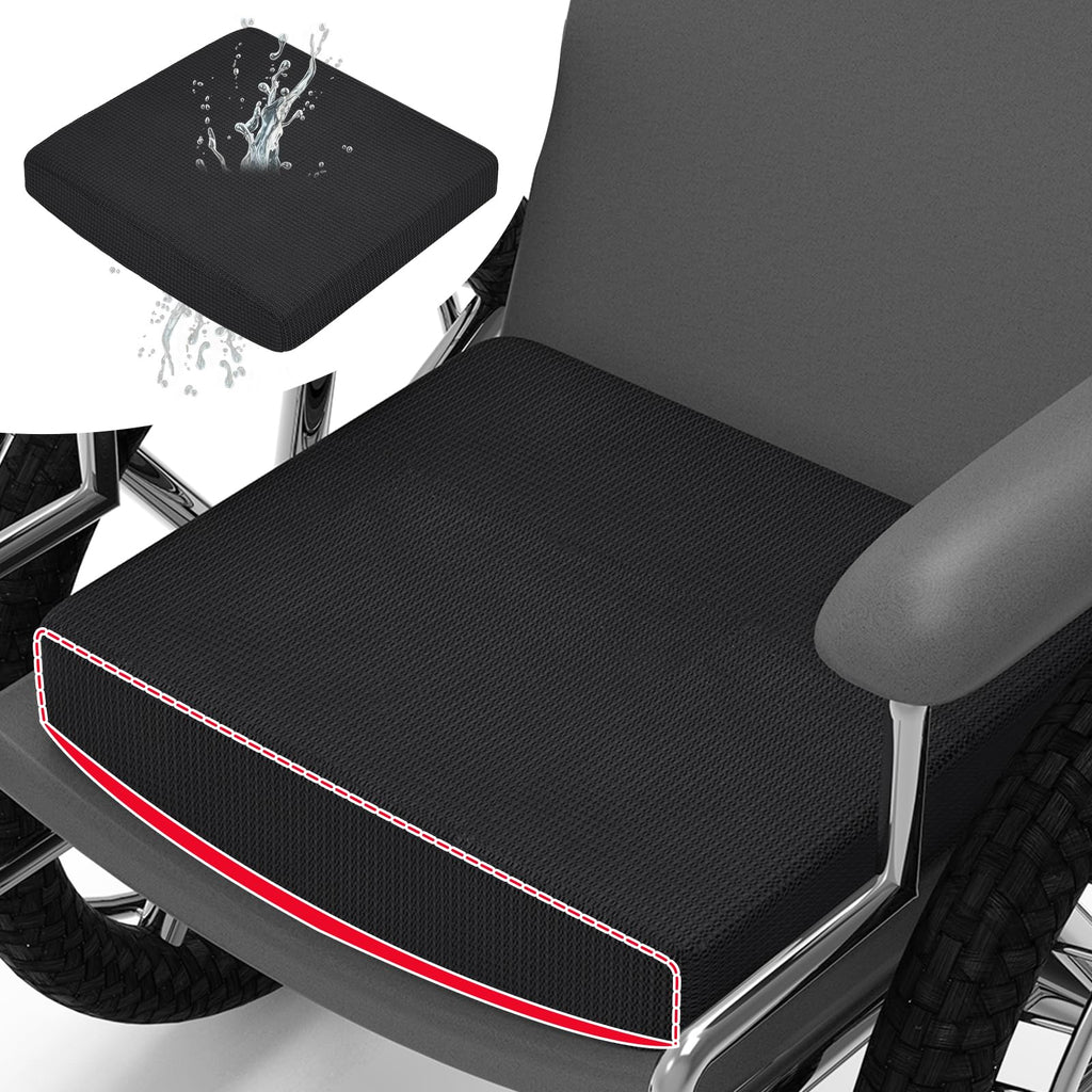 HAVARGO Washable Wheelchair Seat Cushions–Easy Maintenance Wheelchair Cushion That Reduces Caregiver Workload–Patented Anti-Sag Design with Anti-Slip Cover for Improved Comfort on Lower Back& Tailbone