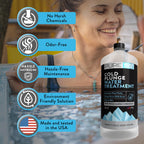 3in1 Cold Plunge Water Treatment, Weekly Natural Ice Plunge Stabilizer & Clarifier, Harsh Chemical Free, Fight Scum & Odors for Clear Waters - Pure55 Made in The USA (32 Fl Oz)