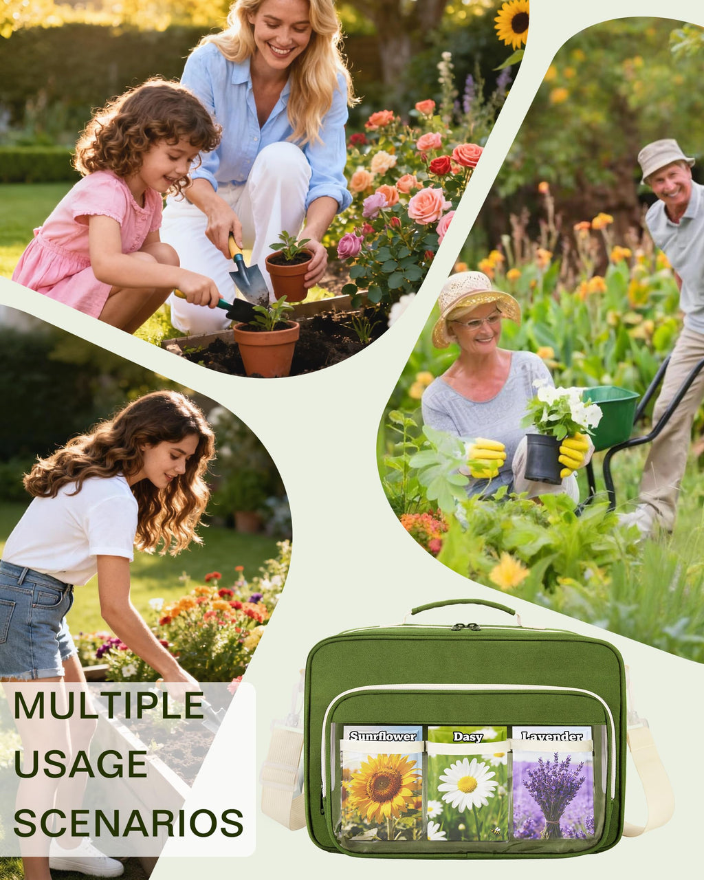 Trahzia Seed Storage Organizer Binder with 20 Reusable Seed Envelopes