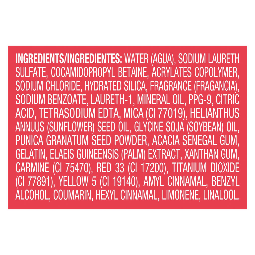 Caress Body Wash, Tahitian Pomegranate & Coconut Milk, Moisturizing Body Wash for Renewed, Glowing Skin, Exfoliating Body Soap Liquid, 20 Fl Oz (Pack of 2)