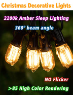 LED Night Light Bulbs E12 Salt lamp Bulb 2w 200lm, 15W-20W Equivalent, 2200k Warm Amber Sleep Light Bulb,T22 E12 Candelabra Base for String Light Decorative Bulb Chandeliers Bedside Bulbs (4Pack)