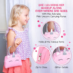 Kids Real Makeup Kit with Unicorn Purse Non Toxic Washable Make Up Set