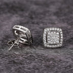 TRUMIUM Stud Earrings for Men Women Cubic Zirconia Hypoallergenic Studs