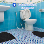 Nuanchu 20 Pack Urinal Mats for Men Bathroom, Large, Black