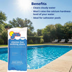 In The Swim Chlorine-Free Pool Shock – Quick Dissolving, Fast-Acting, Shock-Oxidizer for Swimming Pools, Spas, and Salt Chlorinated Pools Compatible - 12 x 1 Pound Bags