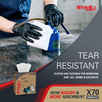 WypAll PowerClean X70 Medium Duty Cloths, 10 x 96 Towels (41455)