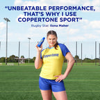 Coppertone Sport Sunscreen Spray SPF 50, Sweat, Heat and Water Resistant Sunblock, Lightweight, Oxybenzone Free, Spray Sunscreen Bulk Pack, 5.5 Oz Bottle, Pack of 3 (Packaging May Vary)