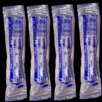 100 Pack 3ml 3cc Plastic Luer Lock Syringe with 18Gauge and Cap, Individually Sealed Wrapped, for Scientific Labs, Measuring Liquid, Refilling or Dispensing