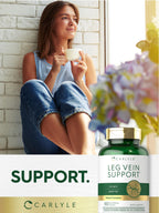 Carlyle Leg Vein Supplement | 180 Capsules | Supports Healthy Vein Function | Non-GMO, Gluten Free