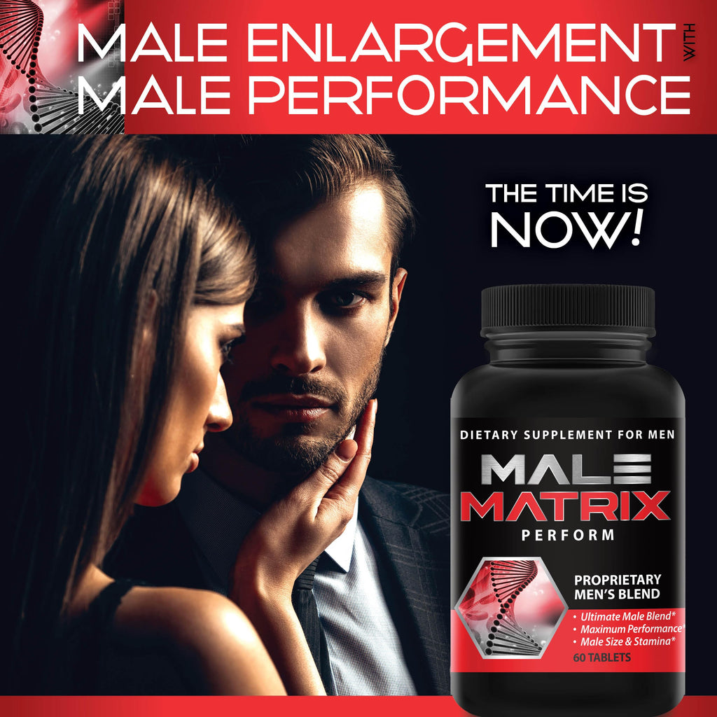 XL Science Male Matrix- Enlargement Pills for Men- Amplify Male Size- Extend in Length, Engorge in Girth- Boost Up to 3 Inches in 90 Days- Stamina Multiplier- 60 Tablets