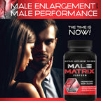 XL Science Male Matrix- Enlargement Pills for Men- Amplify Male Size- Extend in Length, Engorge in Girth- Boost Up to 3 Inches in 90 Days- Stamina Multiplier- 60 Tablets