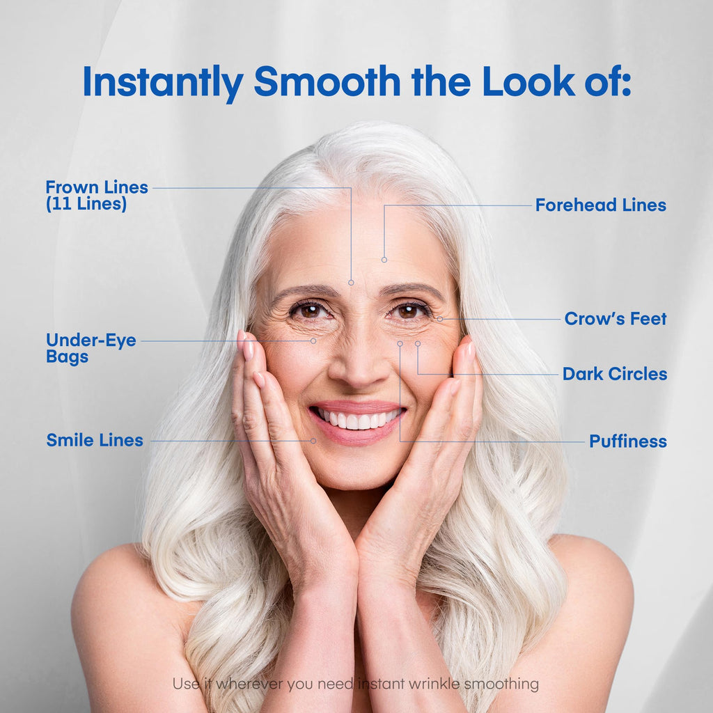 HealthyDerm Instant Under Eye Lift Serum - Reduces Eye Bags, Wrinkles, Puffy Eyes, Dark Circles & Crow’s Feet in Minutes - Advanced Firming Polysaccharide Formula for Mature Skin - 20 mL