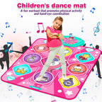 Unicorn Dance Mat for Girls, LED Music Pad, 5 Game Modes, Gift for Kids 3+