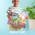 JOYIN Big Dinosaur Toys for Toddlers, 6 Piece Large Soft Dinosaur Figures with an Educational Book, Jumbo Realistic Toys for Boys and Girls Gift, Kids Ages 1 2 3 4 5