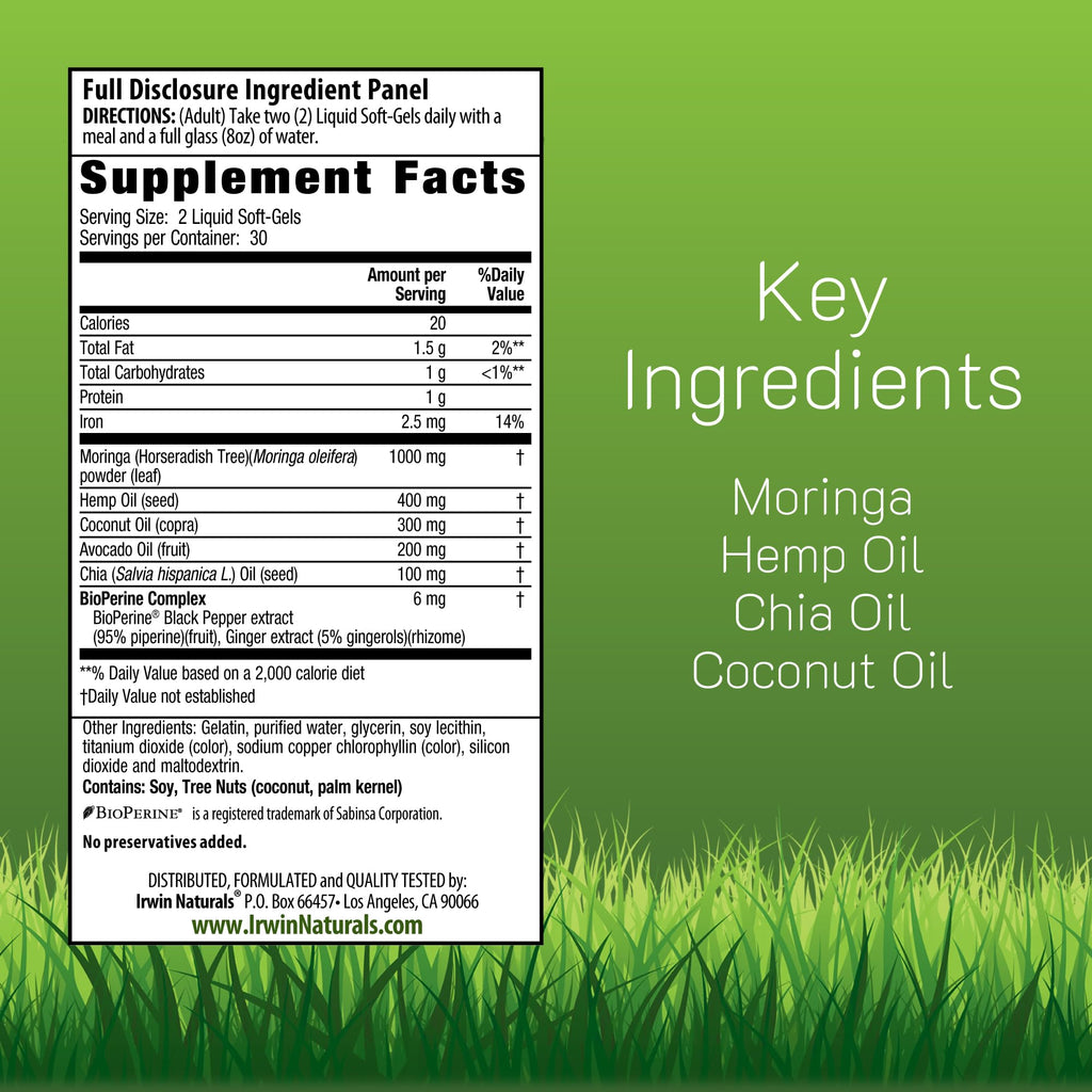 Irwin Naturals Mighty Moringa Superfood Nutrition Supplement