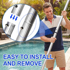 Hook for All Robotic Pool Cleaner with Swimming Pool Pole, Accessories Hook Customized for Pool Vacuum Robot Including Cordless,Above Ground and Underwater