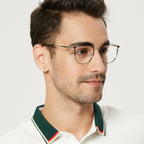 GUDVUE Blue Light Glasses, Computer/Gaming/TV/Phones Glasses for Women/men, Anti Glare/UV400/Eye Strain, Oval Black/Golden