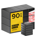 Strong Ceramic Square Adhesive Magnets, 0.6x0.16 (15x4mm), 20 Pcs