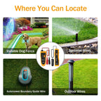 KOLSOL F02 Underground Cable Locator, Wire Tracer with Earphone, Cable Tester for Dog Fence Cables Irrigation Control Wires