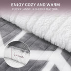 VENTIMI Heated Throw Blanket, 5 Heat Levels & 3 Hours Auto Off, Grey