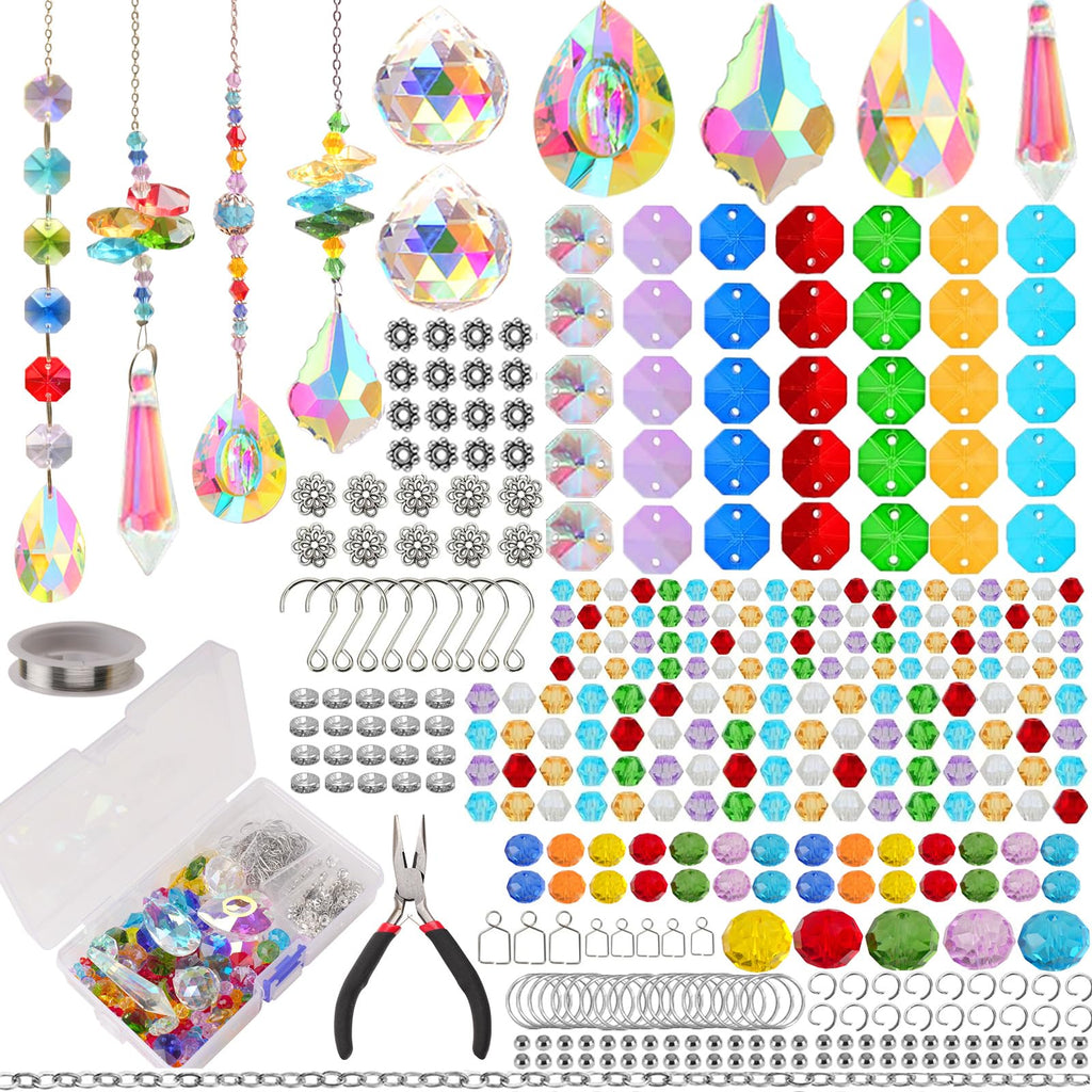 LPKADQA 500PCS Sun Catcher Kits for Adults Crystal Beads