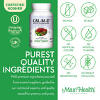 4-in-1 Calcium 1000mg with Vitamin D3 - Calcium Supplement for Women and Men with Vitamin K2 D3 1000 IU - Extra Strength Calcium Citrate for Bone and Heart Support (120ct)