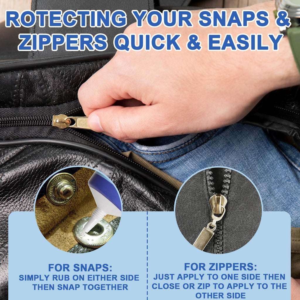 BTAS Zipper Lubricant for Plastic and Metal Zippers Marine Grade 2oz