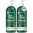 KESMEDIK Tea Tree Body Wash MaxTherapy, Itchy Skin Relief Soap, Soothes Jock Itch, Athlete's Foot, Acne, Eczema, Psoriasis & Sensitive Skin, Intimate Wash, Men & Women, 2-Pack, Original Edition
