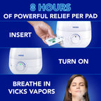 Vicks VapoPads Sleepy Time Comfort - Vapor Pads Refill for Vicks Humidifiers and Steam Inhalers - Rosemary, Lavender, and Eucalyptus, 20-Pack, Box Color May Vary