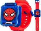 Marvel Spider-Man Educational Learning Digital Blue Watch for Boys by Accutime, Toddlers, Kids with Red Strap - Includes Timer, Stopwatch, Alarm, Games! Perfect for Girls and Boys 3+!