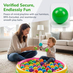 LANGXUN Plastic Ball Pit Balls for Baby Toddler Kids