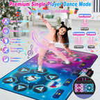 Upgraded Extra Large Electronic Dance Mat Toys, Kids Dance Mats for Single/Double Players, Music Dance Pad with LED Light, Dancing Game Toy as Christmas Birthday Gift for Kids Girls Boys 3-12 Year Old