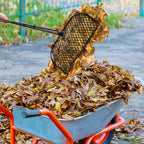 CAROD Leaf Grabber Rake with Long Handle, Lightweight Metal Leaves Rakes, Leaf Collector for Gardening, Leaf and Grass Picker Upper, Efficient and Labor-Saving Yard Rake Leaf Grabber No Bending Over