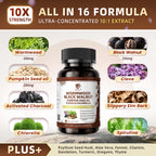Lukaree Wormwood Black Walnut Cleanse for Human 1200mg – Ultra Gut Cleanse & Digestive Health w/Pumpkin Seed Oil,Clove,Activated Charcoal -10X Concentrated, Men & Women Probiotic Capsules -Vegan,90 CT